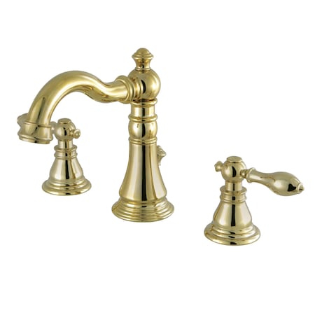 American Classic Widespread Bathroom Faucet, Polished Brass